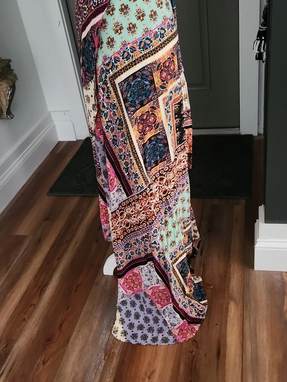 Living Doll Boho Print Maxi Skirt